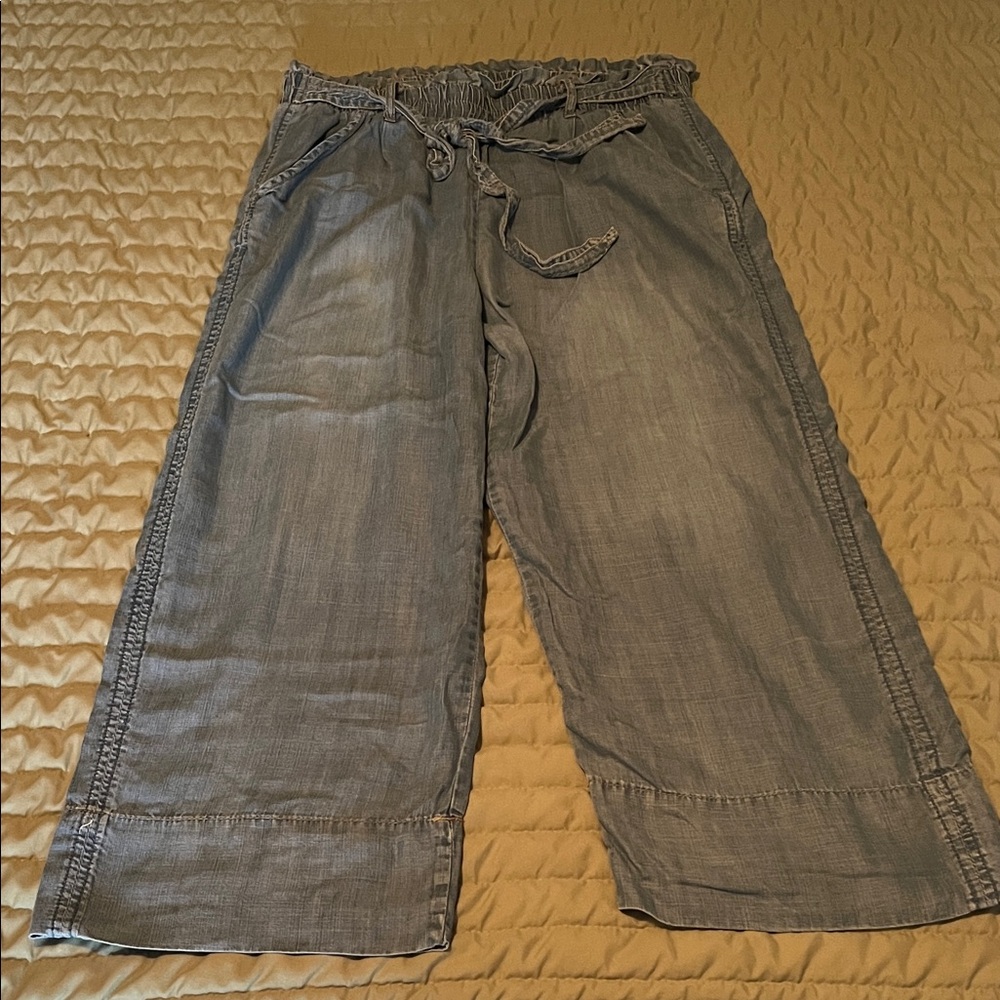 Knox Rose Gray Wide Leg Jeans